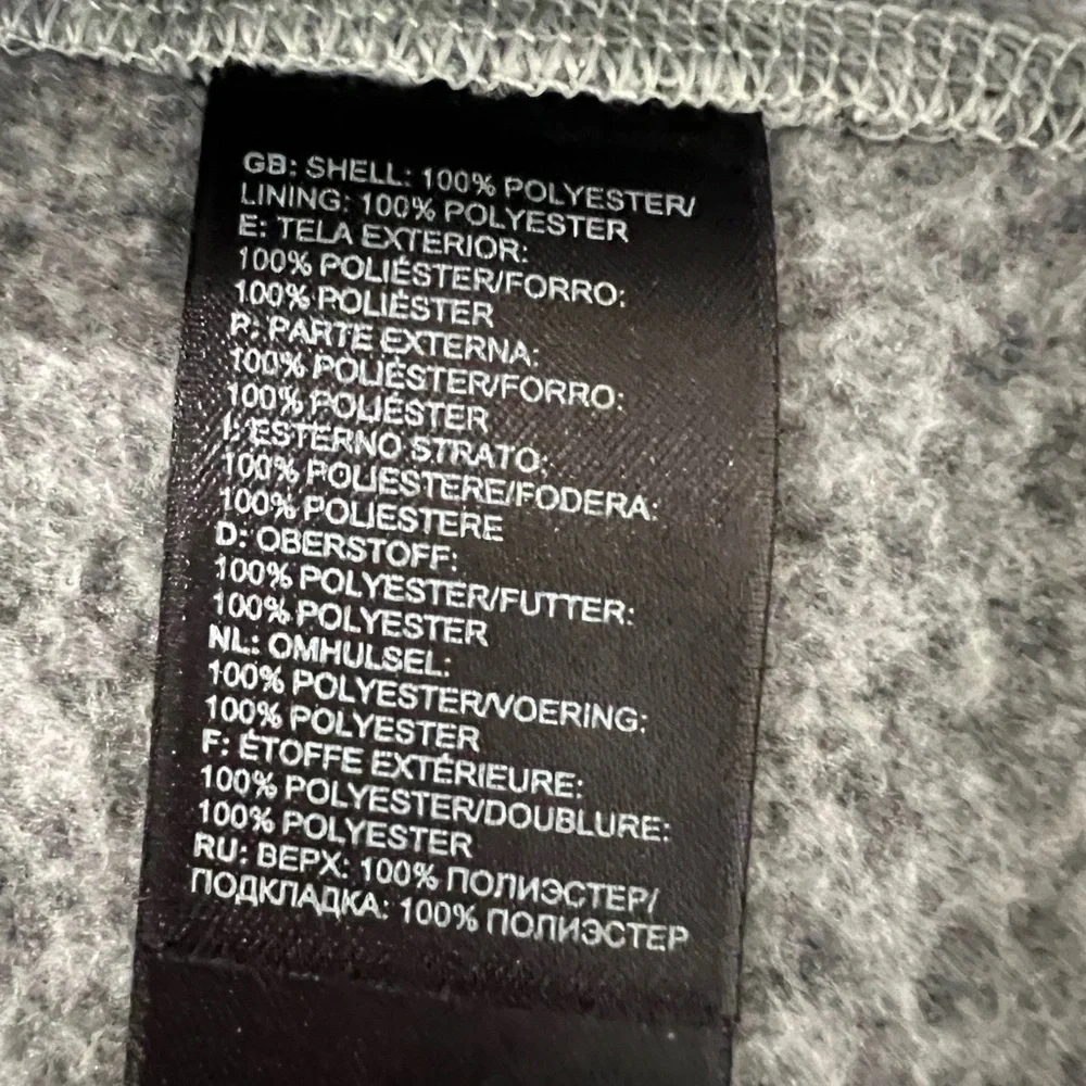 The North Face Charcoal Sleeveless Jacket NWOT Men's Tsillan Knit Full Zip Vest